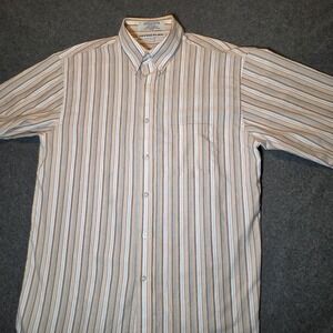 Irvine Park Pink Multi Stripe Dress Shirt 16 Large 391